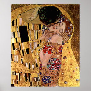 Pôster Gustav Klimt: O Beijo (Detalhe)