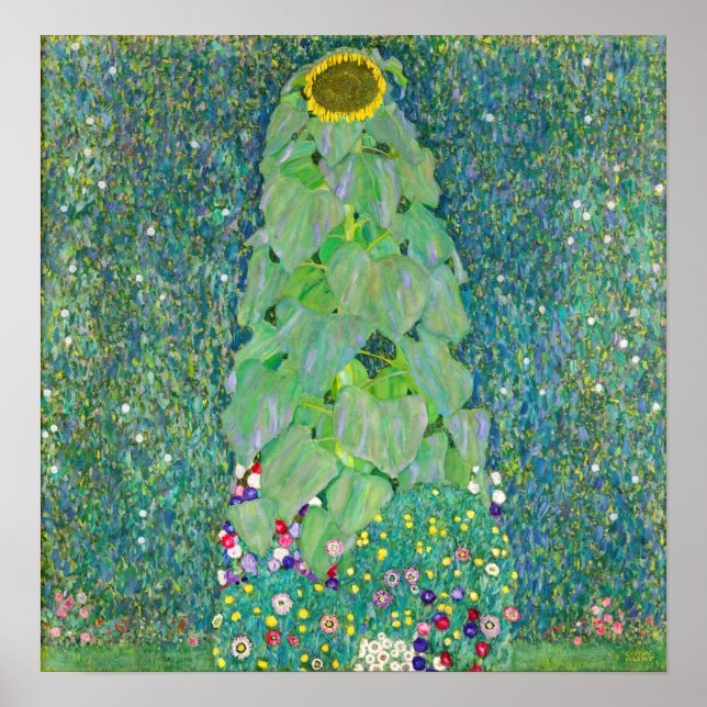 Poster Gustav Klimt - O Girassol (Frente)