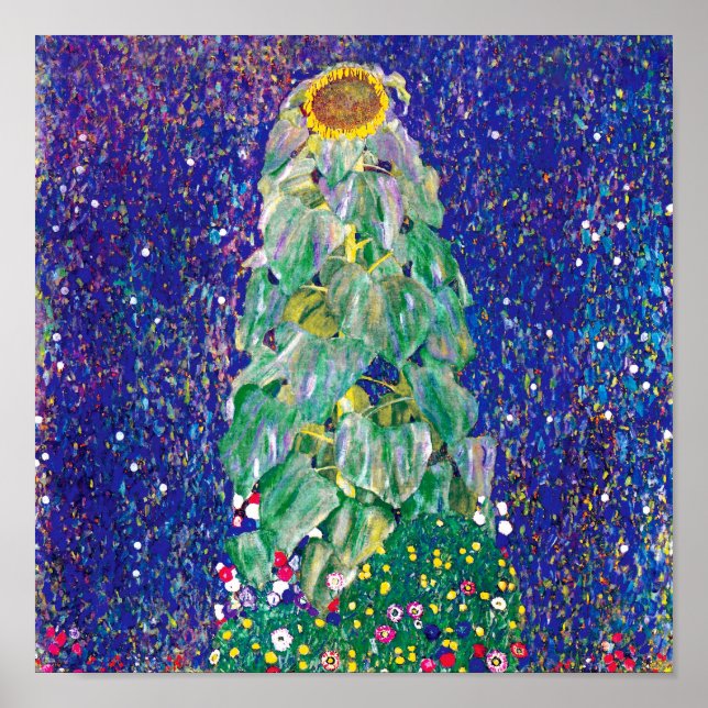 Poster Gustav Klimt - O Girassol (Frente)