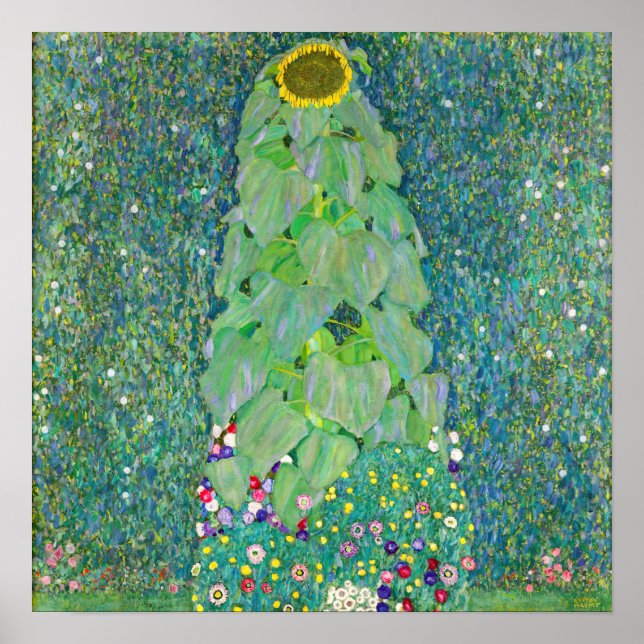 Poster Gustav Klimt - O Girassol (Frente)
