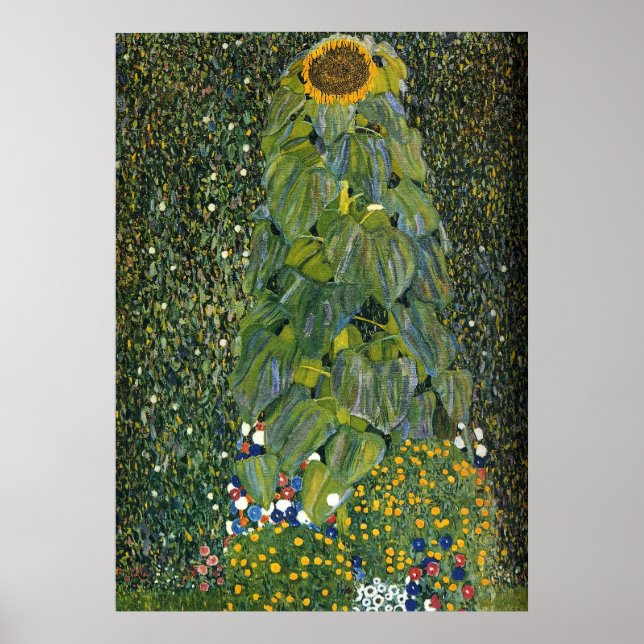 Pôster Gustav Klimt "O Girassol" (Frente)