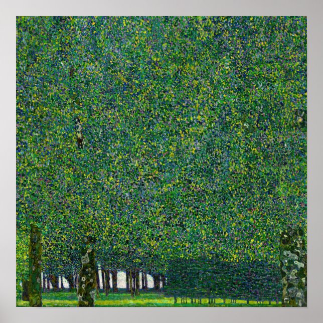 Poster Gustav Klimt - O Parque (Frente)