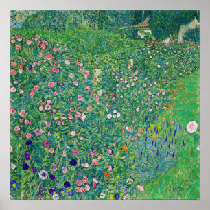 Poster Gustav Klimt - Paisagem de Jardim Italiano