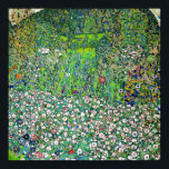 Poster Gustav Klimt - Paisagem e Caipira Hortícolas<br><div class="desc">Paisagem horticultural com um monte - Gustav Klimt,  Oil on Canvas,  1916</div>