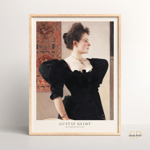 Poster Gustav Klimt Retrato da Pintura Marie Breunig