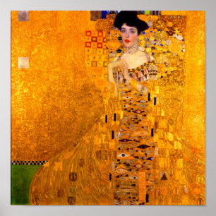 Poster Gustav Klimt Retrato de Adele Bloch Bauer