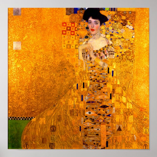 Poster Gustav Klimt Retrato de Adele Bloch Bauer (Frente)