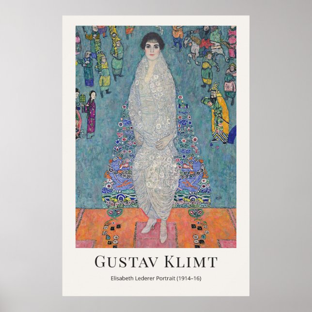Poster Gustav Klimt – Retrato de Elisabeth Lederer (Frente)