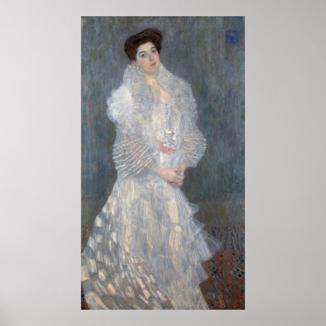 Poster Gustav Klimt - Retrato de Hermine Gallia (Frente)