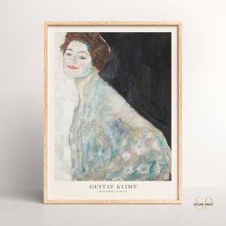 Poster Gustav Klimt Retrato de uma Senhora em Pintura Bra