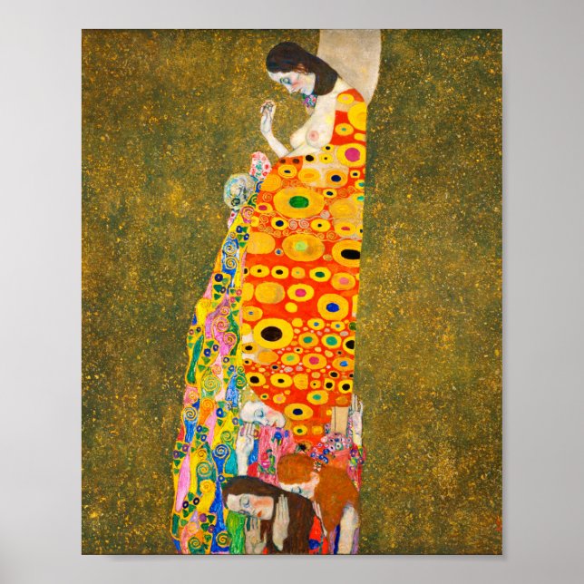 Poster Gustav Klimt The Hope II, Die Hoffnung II (Frente)