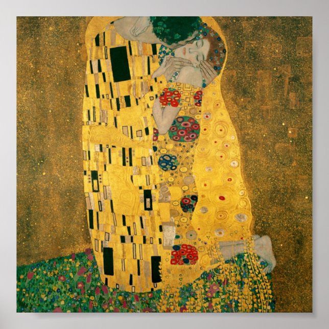 Poster Gustav Klimt // The Kiss // Der Kuss (Frente)