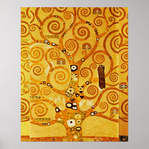Pôster Gustav Klimt Tree of Life Art Nouveau