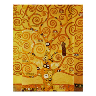 Pôster Gustav Klimt Tree of Life Art Nouveau Art Impress