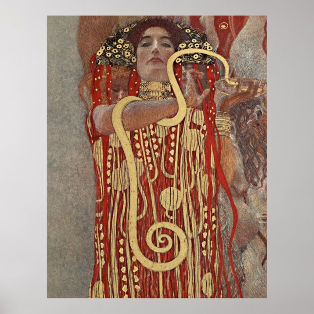 Poster Gustav Klimt's Hygieia famous painting.   (Frente)
