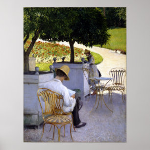 Poster Gustave Caillebotte As Árvores Laranja