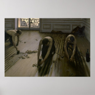 Pôster Gustave Caillebotte - as plainas do assoalho