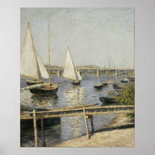 Poster Gustave Caillebotte - Barcos à vela no Argentina
