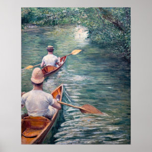 Poster Gustave Caillebotte - Canoas no Yerres