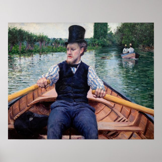 Poster Gustave Caillebotte - Festa de Iatismo (Frente)