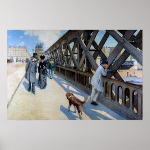 Poster Gustave Caillebotte - Le Pont de l'Europe