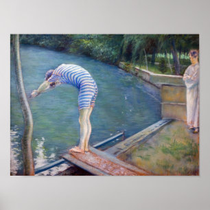 Poster Gustave Caillebotte - O Banhista / O Mergulhador