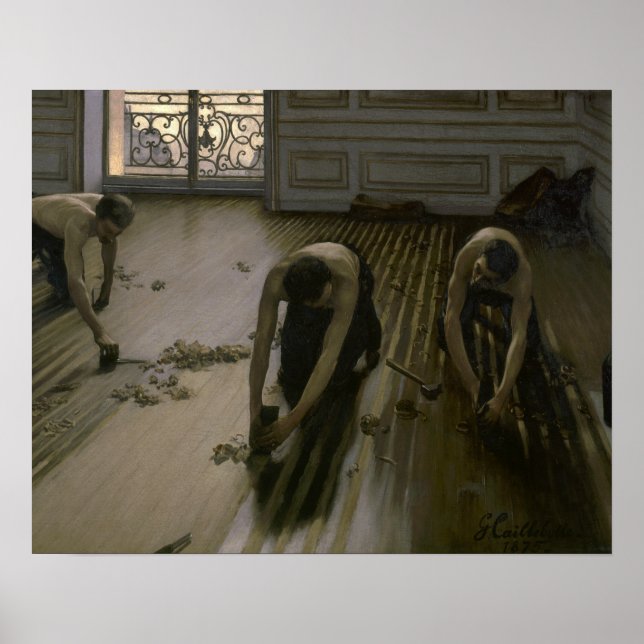 Pôster Gustave Caillebotte - Os Paviais (Frente)