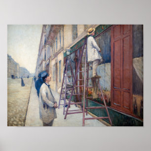 Poster Gustave Caillebotte - Os Pintores de Casas