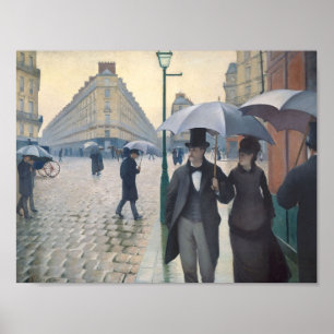 Pôster Gustave Caillebotte- Paris, um dia chuvoso