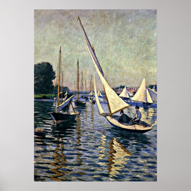 Pôster Gustave Caillebotte: Regatta na Argentina (Frente)