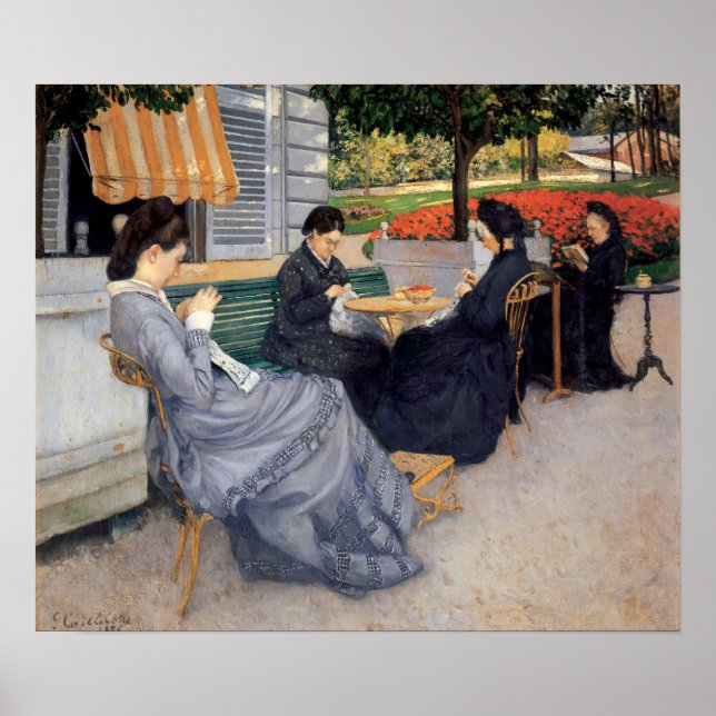Poster Gustave Caillebotte - Retratos no Campo (Frente)