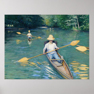 Poster Gustave Caillebotte - Skiffs nos Yerres