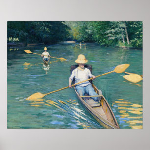 Poster Gustave Caillebotte - Skiffs nos Yerres