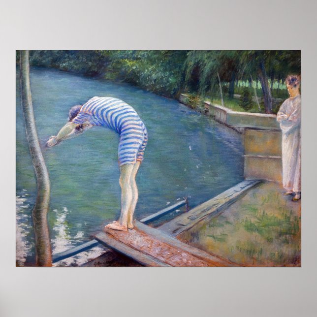 Poster Gustave Caillebotte - The Bather / The Diver (Frente)