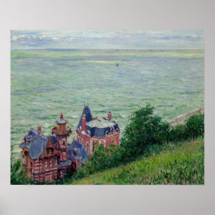 Poster Gustave Caillebotte - Vilas em Trouville