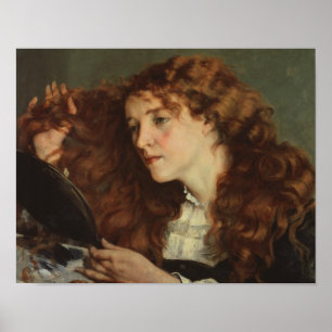 Pôster Gustave Courbet - Jo, menina irlandesa bonita