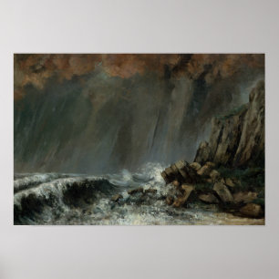 Pôster Gustave Courbet - Marine: O Waterspout
