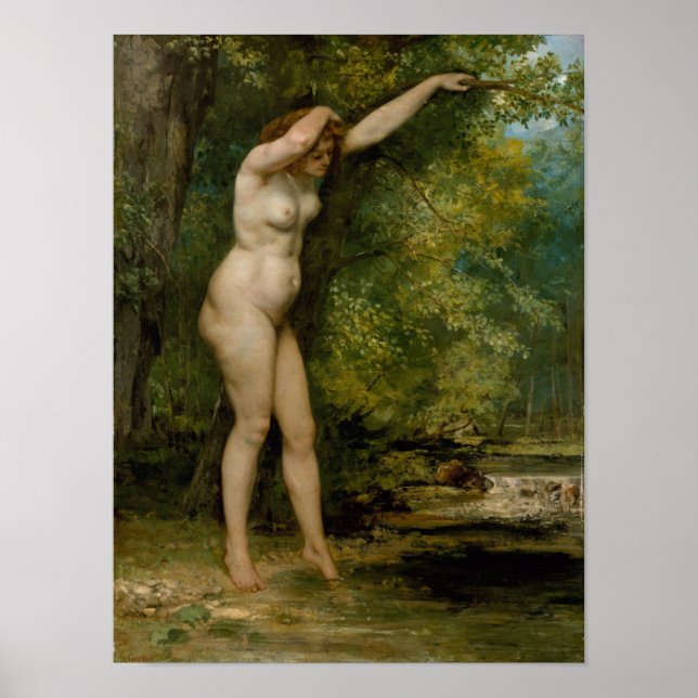 Pôster Gustave Courbet | O Jovem Bather (Frente)