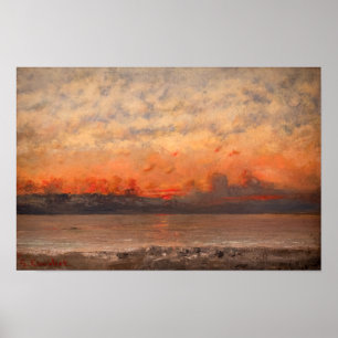 Poster Gustave Courbet - Sunset