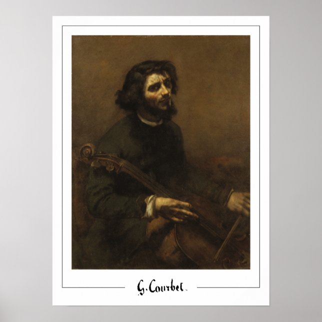 Poster Gustave Courbet Zedign Cartaz de Arte #245 (Frente)