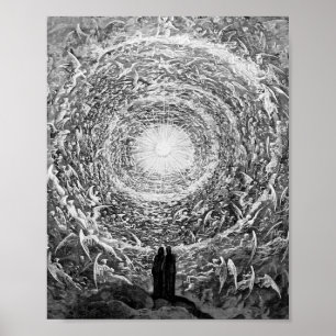 Poster Gustave Dore - ( A Rosa Branca ) Visão Empírea