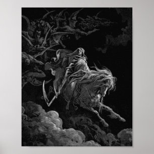 Poster Gustave Dore - Death On The Pale Horse
