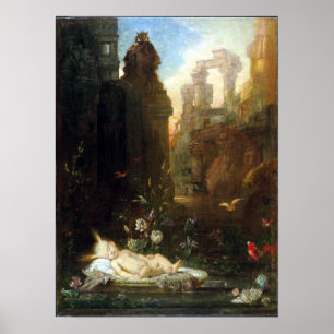 Poster Gustave Moreau o Moses infantil