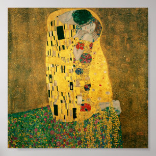 Pôster Gustavo Klimt - o beijo (EL Beso, Le Baiser)