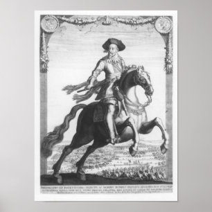 Pôster Gustavus Adolphus II, rei da suecia, sobre