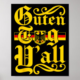 Poster Guten Tag Yall Alemanha Festival de Bandeiras Mulh