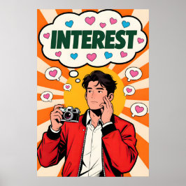 Poster Guy with Camera Pop Art