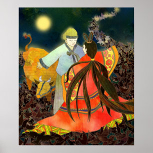 Pôster Gyeonwu & Jiknyeo: A história do Chilseok na Corei