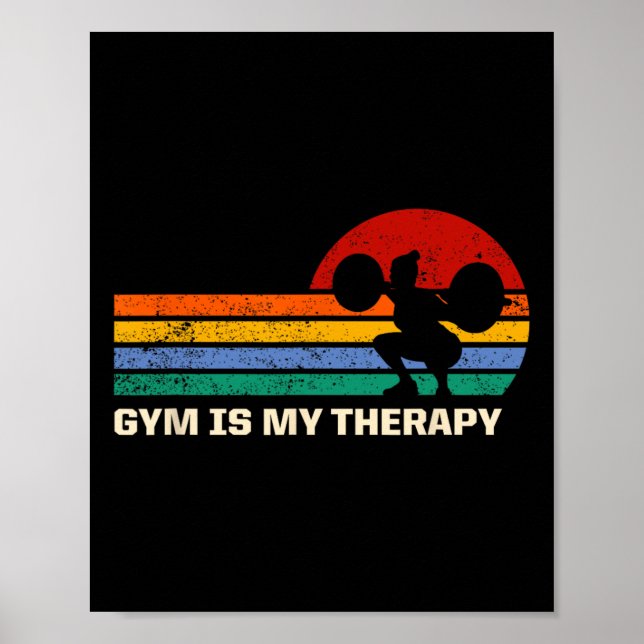 Poster Gym É A Minha Terapêutica A Dizer As Cotações Da M (Frente)