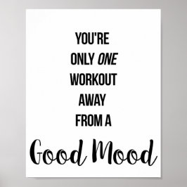 Poster Gym, Exercício, Arte Motivacional de Workout